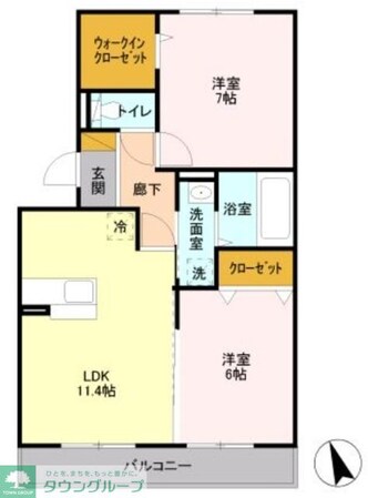 サンプットコートの物件間取画像